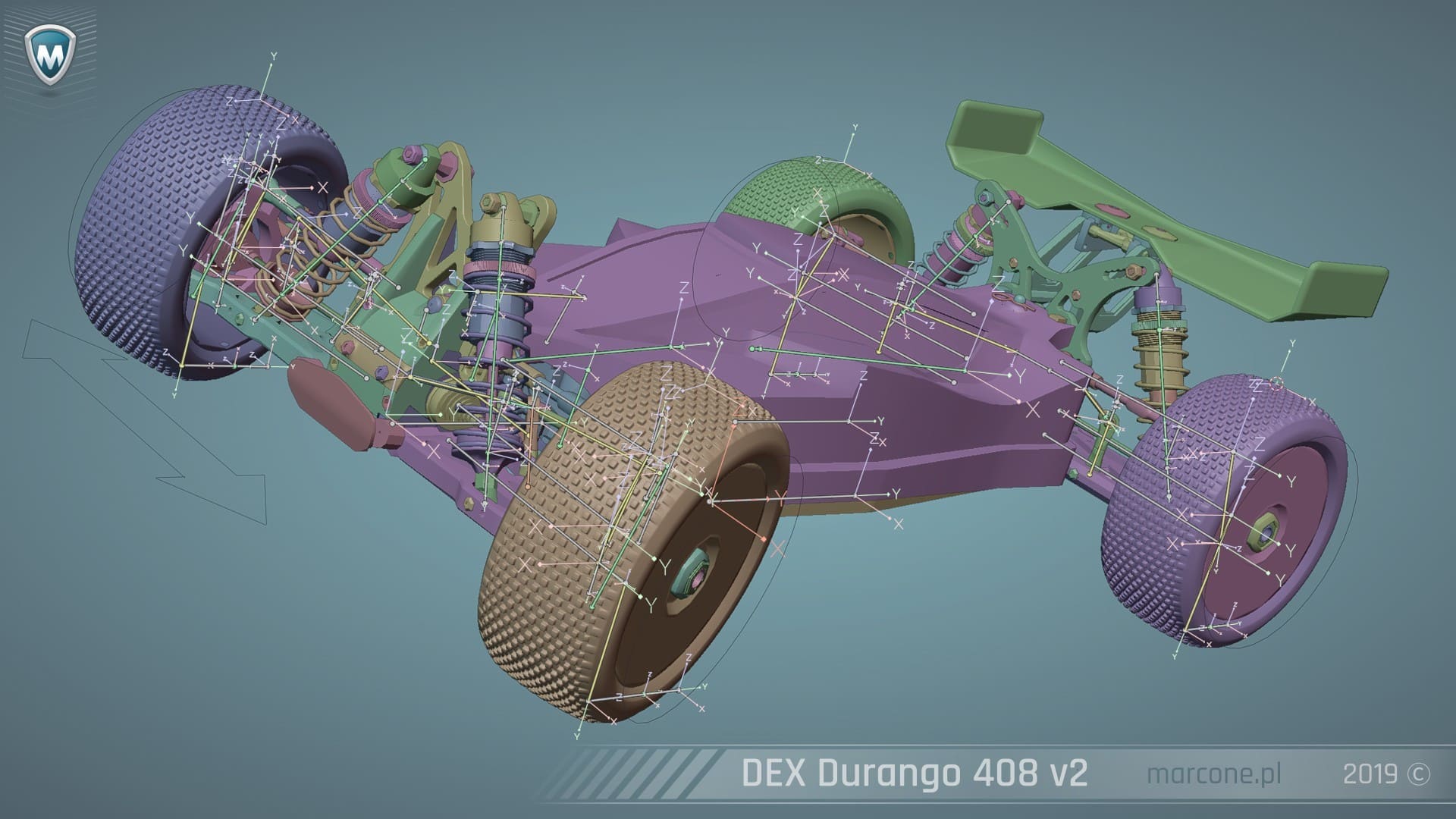 RC Car 4 - bones view